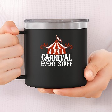 Discover Carnival Event Staff Circus Security Ringmaster 14oz Stainless Steel Tumblers
