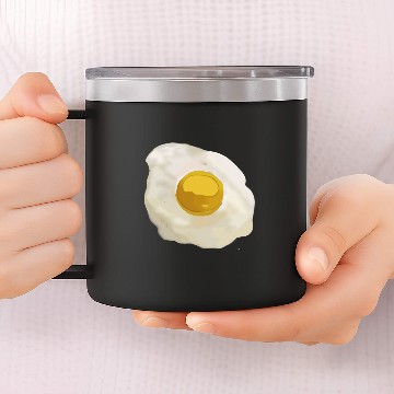 Discover Fried egg 14oz Stainless Steel Tumblers