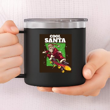 Discover Santa is coming 14oz Stainless Steel Tumblers