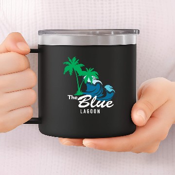 Discover beach blue 14oz Stainless Steel Tumblers