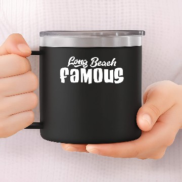 Discover Long Beach Famous 14oz Stainless Steel Tumblers