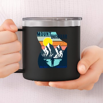 Discover Mount Bachelor Bend Oregon 14oz Stainless Steel Tumblers