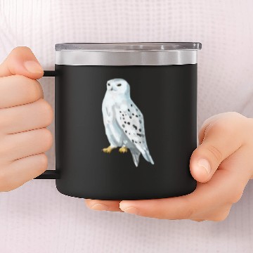 Discover Snowy owl/ hedwig 14oz Stainless Steel Tumblers