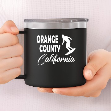 Discover Orange County Surf 14oz Stainless Steel Tumblers