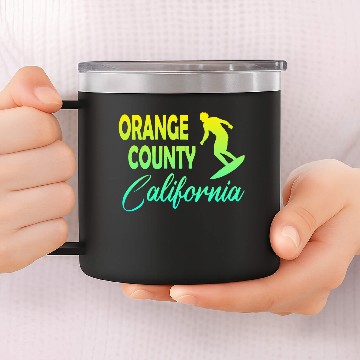 Discover Orange County Surf 14oz Stainless Steel Tumblers