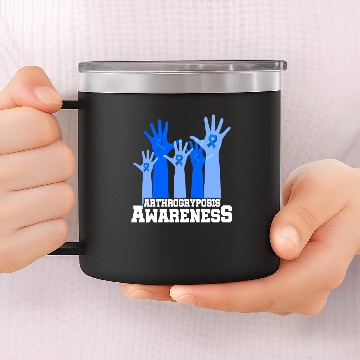 Discover Arthrogryposis Awareness American Warrior 14oz Stainless Steel Tumblers