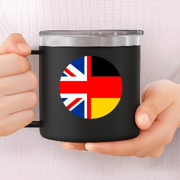Discover uk germany flag 14oz Stainless Steel Tumblers