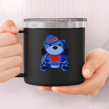 Discover Flying Monkey Teddy Bear 14oz Stainless Steel Tumblers