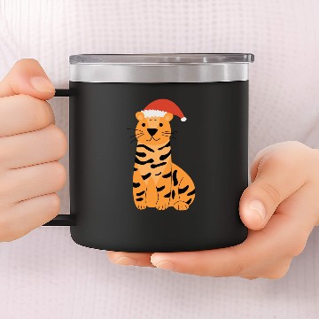 Discover Happy Tiger 14oz Stainless Steel Tumblers