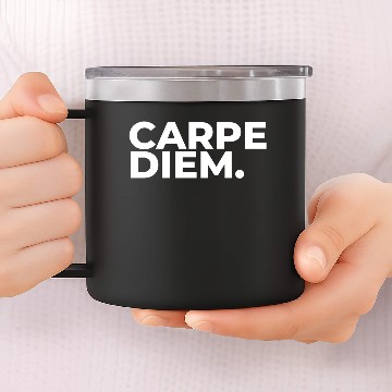 Discover CARPE DIEM 14oz Stainless Steel Tumblers