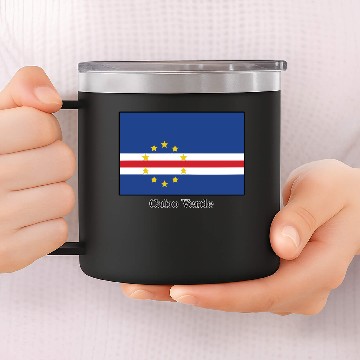 Discover Flags and countries Cabo Verde 14oz Stainless Steel Tumblers