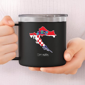 Discover Flags and countries Croatia 14oz Stainless Steel Tumblers