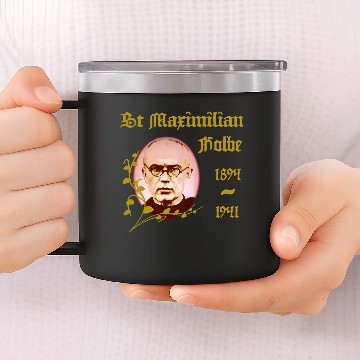 Discover St Maximilian Kolbe Catholic Saint 14oz Stainless Steel Tumblers