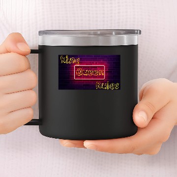 Discover king queen rules 14oz Stainless Steel Tumblers