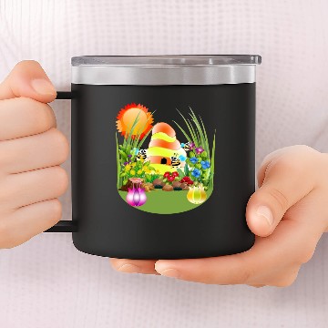 Discover Bee Hive Home 14oz Stainless Steel Tumblers