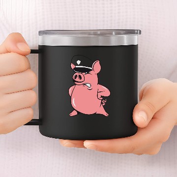 Discover Pig piglet sow 14oz Stainless Steel Tumblers