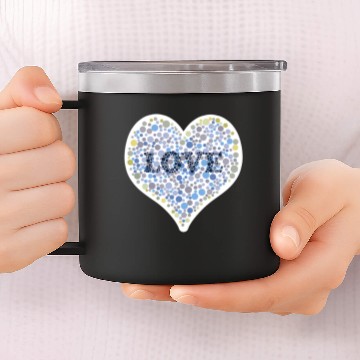 Discover Colorblind Love 14oz Stainless Steel Tumblers