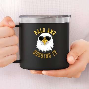 Discover Bald Eagle 14oz Stainless Steel Tumblers