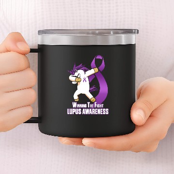 Discover Lupus Taught Survivor Warrior design 14oz Stainless Steel Tumblers