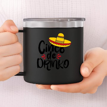 Discover Cinco De Drinko 14oz Stainless Steel Tumblers