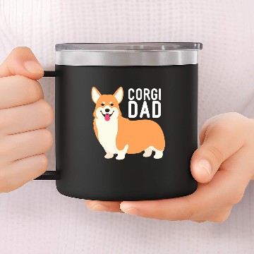 Discover Corgi Dad Slim Fit 14oz Stainless Steel Tumblers