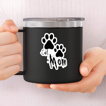Discover Cat Mom Classic 14oz Stainless Steel Tumblers