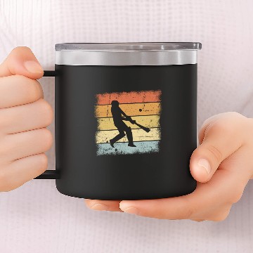 Discover Cricket Retro 14oz Stainless Steel Tumblers