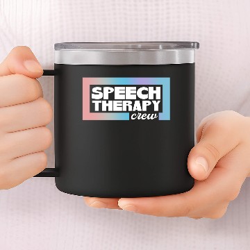Discover Speech Therapy SLP Speech Language Pathologist 14oz Stainless Steel Tumblers