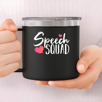 Discover Speech Therapy SLP Speech Language Pathologist 14oz Stainless Steel Tumblers