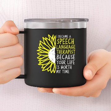 Discover Speech Therapy SLP Speech Language Pathologist 14oz Stainless Steel Tumblers