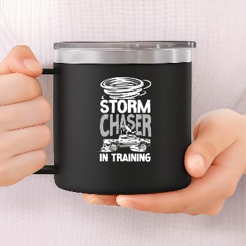 Discover Storm Chaser Hurricane Meteorology 14oz Stainless Steel Tumblers