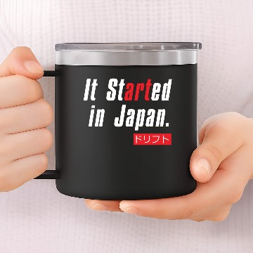 Discover Drift It Started In Japan 14oz Stainless Steel Tumblers