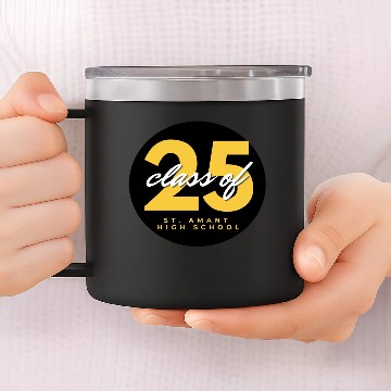 Discover Class of 2025 circle 14oz Stainless Steel Tumblers