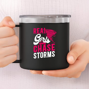 Discover Storm Chaser Hurricane Meteorology 14oz Stainless Steel Tumblers