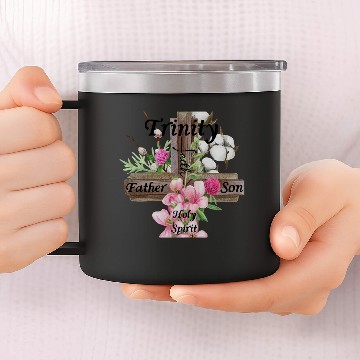 Discover Flora Trinity Father- Son- Holy Ghost 14oz Stainless Steel Tumblers