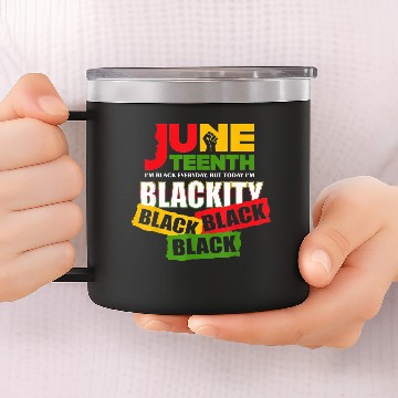 Discover JUNETEENTH Freeish Since 1865 14oz Stainless Steel Tumblers
