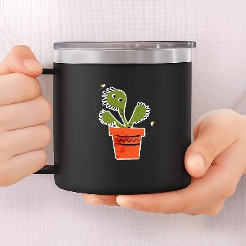 Discover Venus Flytrap Carnivorous Like Flies 14oz Stainless Steel Tumblers