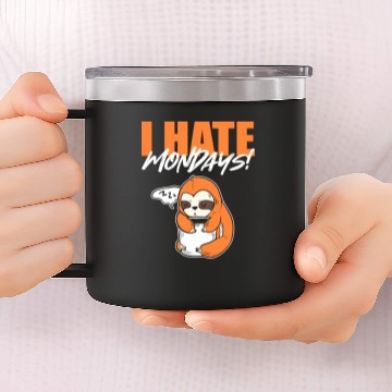 Discover I Hate Mondays Sleepyhead Gift 14oz Stainless Steel Tumblers