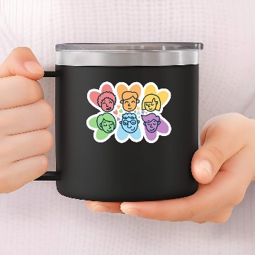 Discover LGBTQ+ Faces 14oz Stainless Steel Tumblers