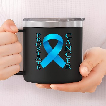 Discover Prostate Cancer Style 2 14oz Stainless Steel Tumblers