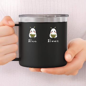 Discover Boo Bees ghost halloween 14oz Stainless Steel Tumblers