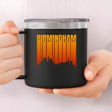 Discover Birmingham Skyline 14oz Stainless Steel Tumblers