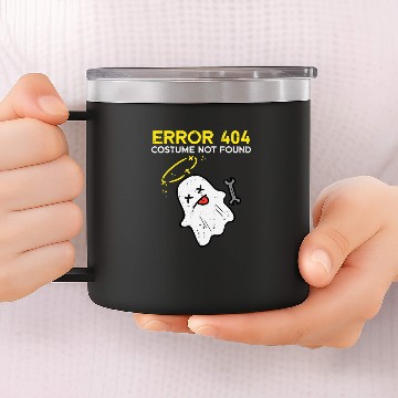 Discover Error 404 Costume Not Found Ghost Funny Halloween 14oz Stainless Steel Tumblers