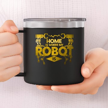 Discover Robotics Robot Engineering Gift 14oz Stainless Steel Tumblers