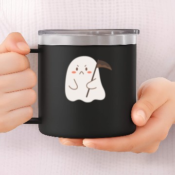 Discover Cute funny ghost, Malone spooky ghost 14oz Stainless Steel Tumblers