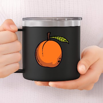 Discover Fruits Apricot 14oz Stainless Steel Tumblers