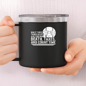 Discover Correctional Officer 14oz Stainless Steel Tumblers, Death Taxes And Count