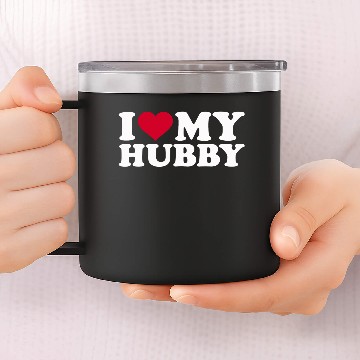 Discover I love my hubby 14oz Stainless Steel Tumblers