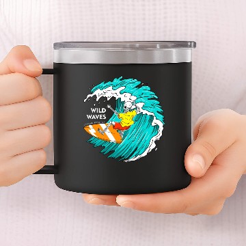 Discover Surfing Skeleton 14oz Stainless Steel Tumblers