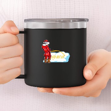 Discover Lets get lit christmas 14oz Stainless Steel Tumblers